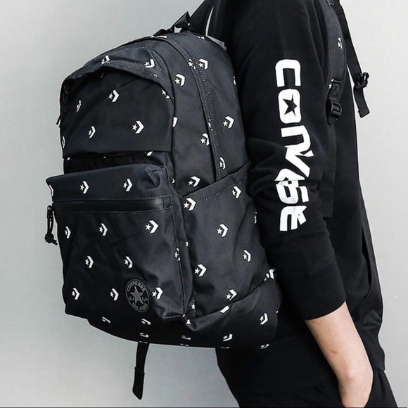 NWT Poly Chuck Plus Backpack B/W logo Unisex AUTHE - Picture 2 of 8